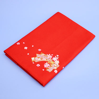 はんなり毛氈 九重床刺繍HK38のしめに桜 赤