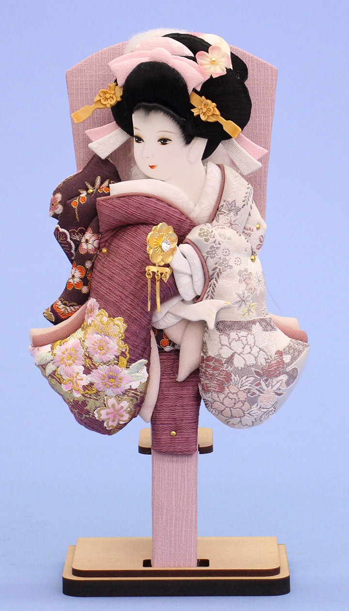 ９号金彩刺繍美月紫　