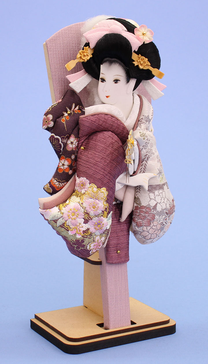 ９号金彩刺繍美月紫　左から