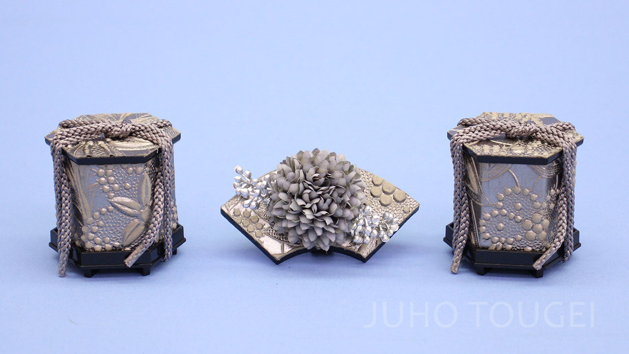 メタルグレー前飾り　