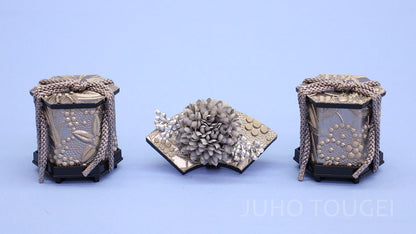 メタルグレー前飾り　