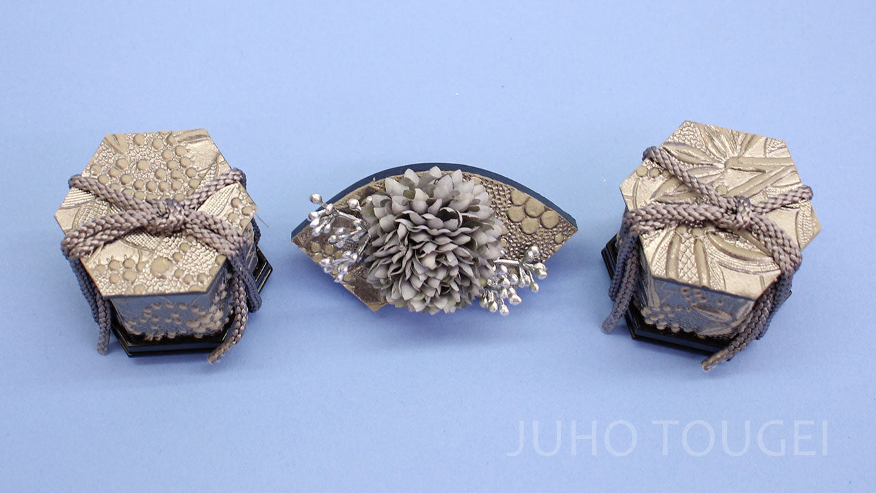 メタルグレー前飾り　上から