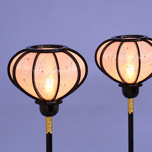 特大菊灯コード付き　暗所点灯