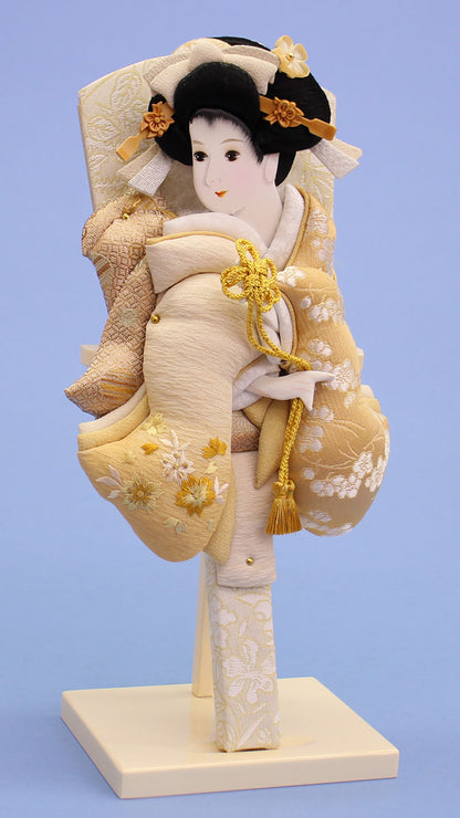 9号刺繍美月ｺﾞｰﾙﾄﾞ出し飾り　左から