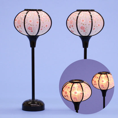 Lanterne poupée Hina (résine) 28 cm Kyomiyuki LED sans fil