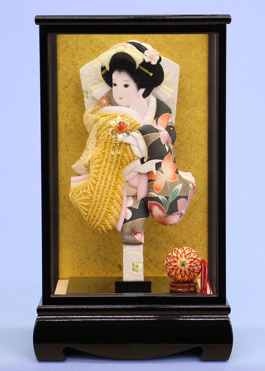 10号かの子美月　からし色かの子　ケース飾り