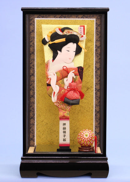 15号美人絵巻巾着　桃山ケース飾り