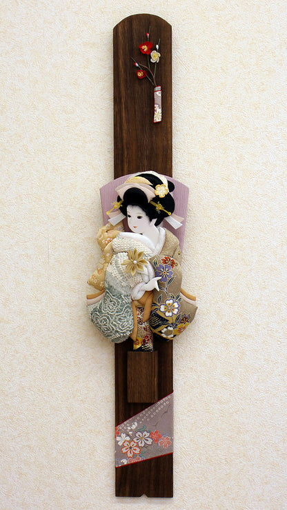 １０号鹿の子美月　初音壁掛け　右から