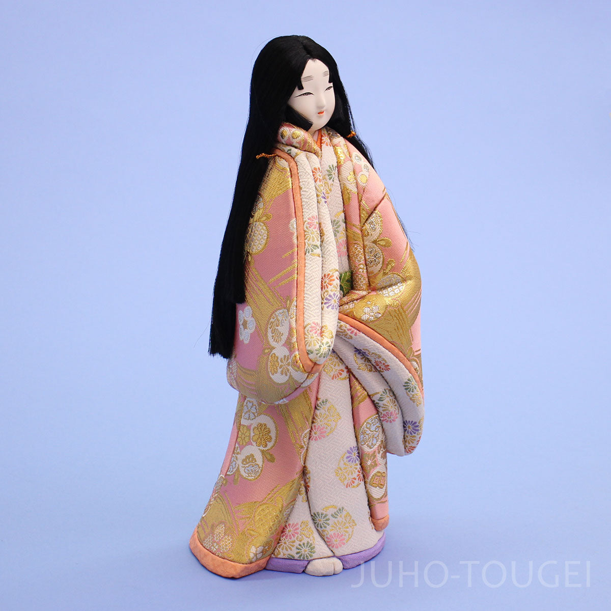 木目込み人形　うつせみ　横から