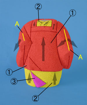 Kimekomi doll material No.124 Suzu-no-ne