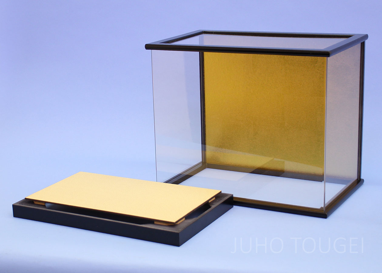 木目込み二人　30㎝アクリルケース　オープン