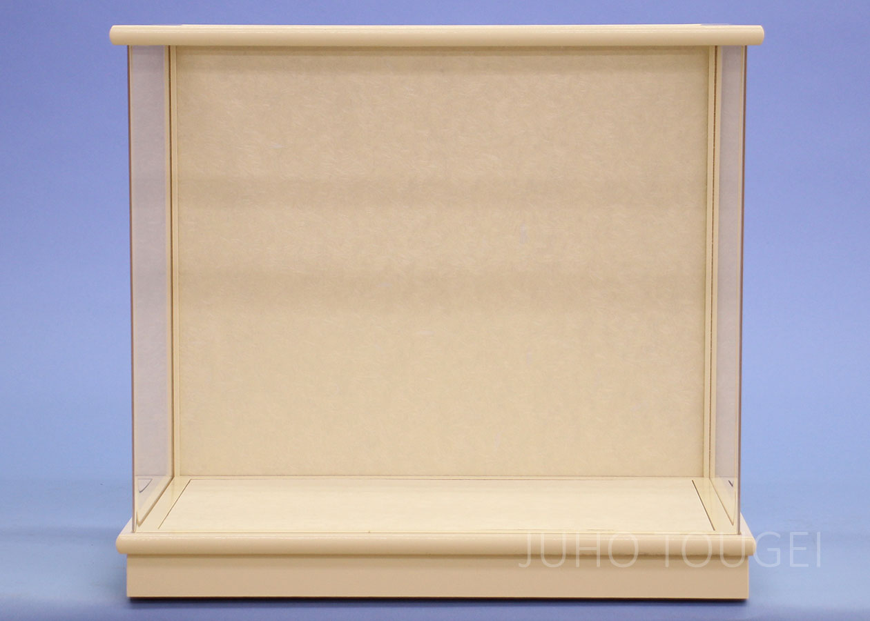 アイボリー木目込み二人30cmアクリル