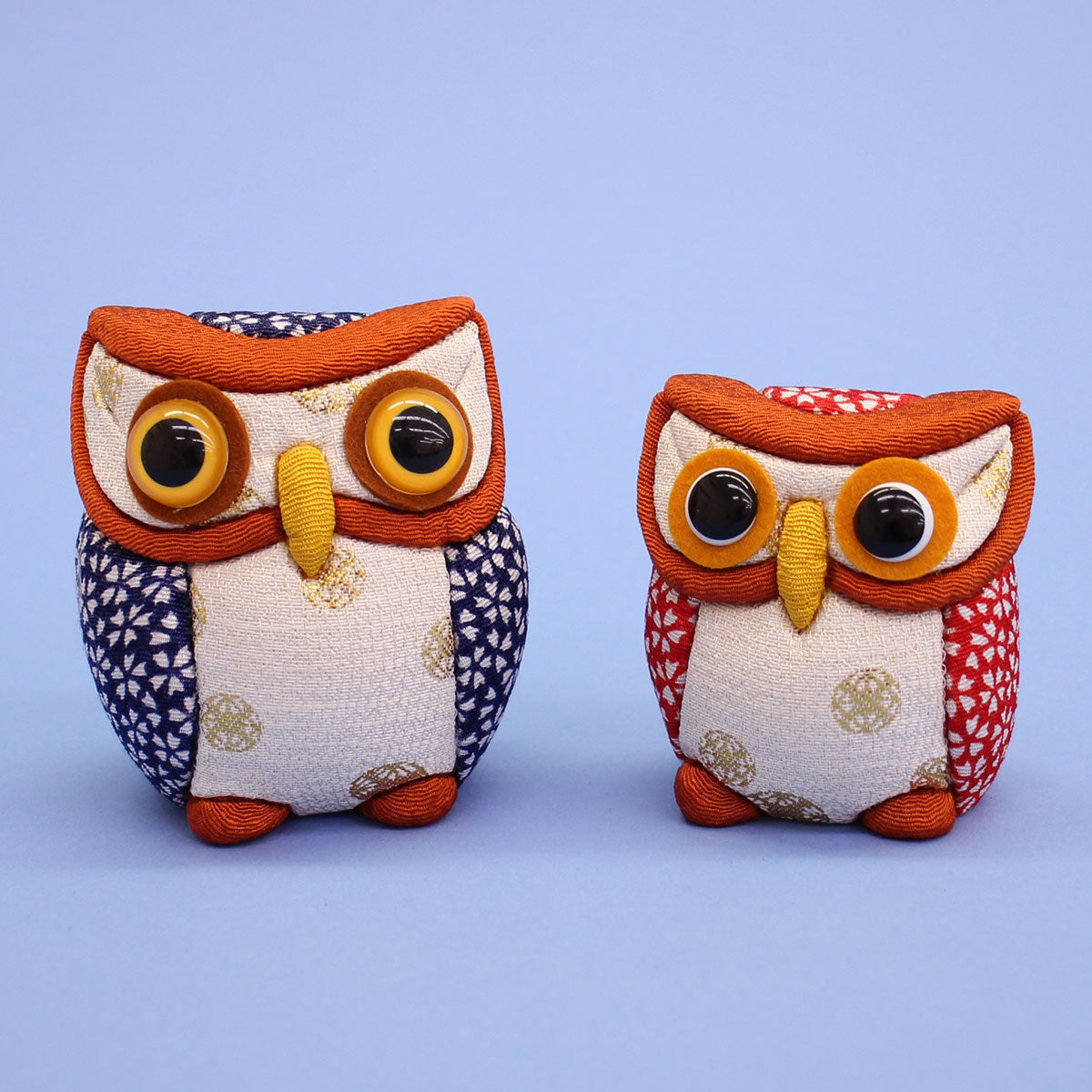 木目込み人形 No194 福来朗(フクロウ)中　正面