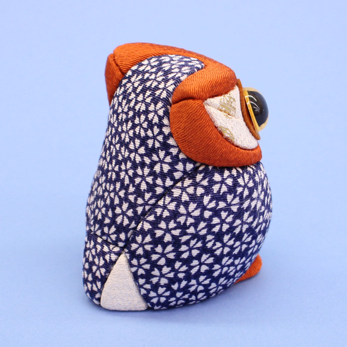 木目込み人形 No194 福来朗(フクロウ)中　後ろから