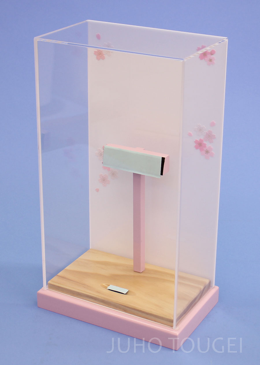 9号羽子板用アクリルケース　横から