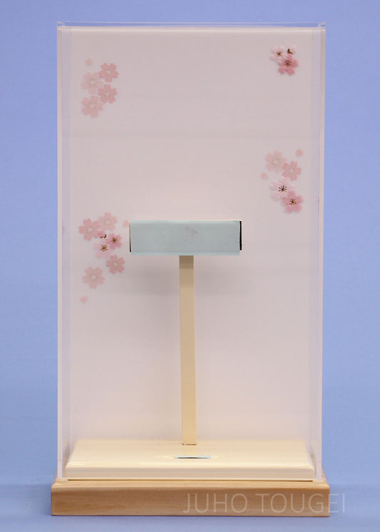 9号アクリル羽子板ケースオフホワイト薄型