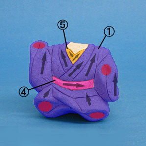 Kimekomi doll material No.467 Ozora