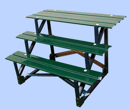 雛人形・雛段 3段 幅1.35mスチール段 毛氈用