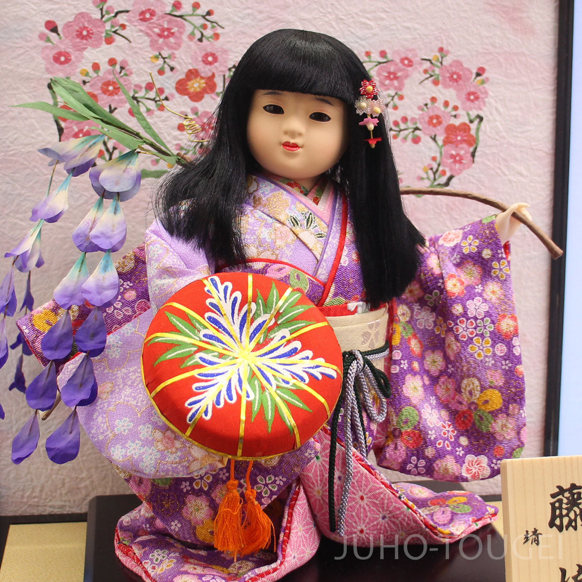 5号舞踊人形　姫浪漫　藤娘ズーム