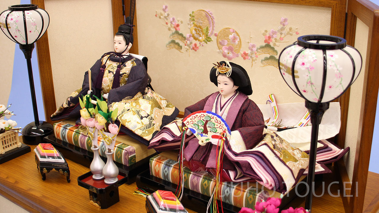 70cmタモオーク親王セット　ズーム