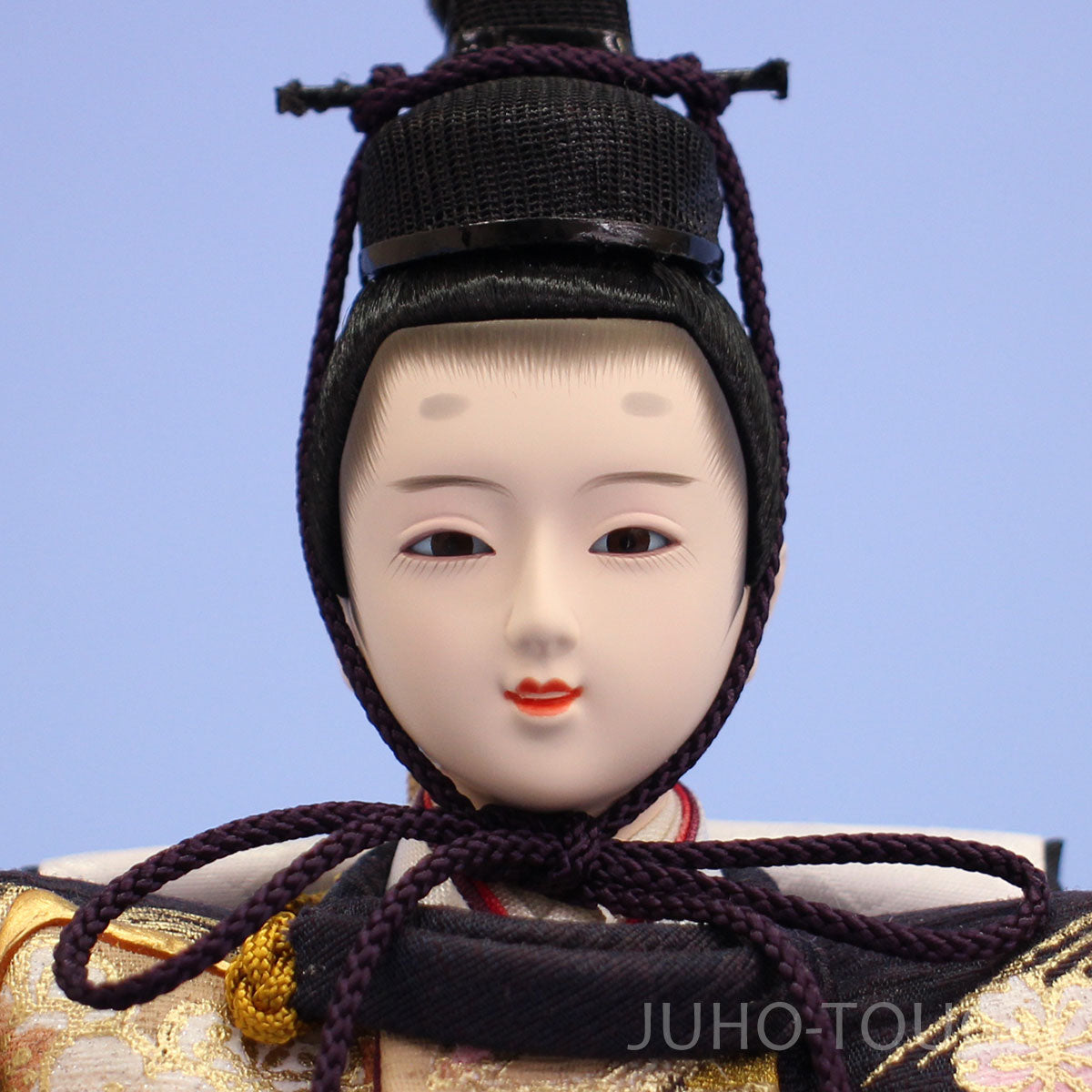 70cmタモオーク親王セット　殿顔