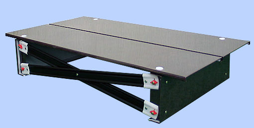 雛段 1段 幅0.8m27号 スチール平台 毛氈用