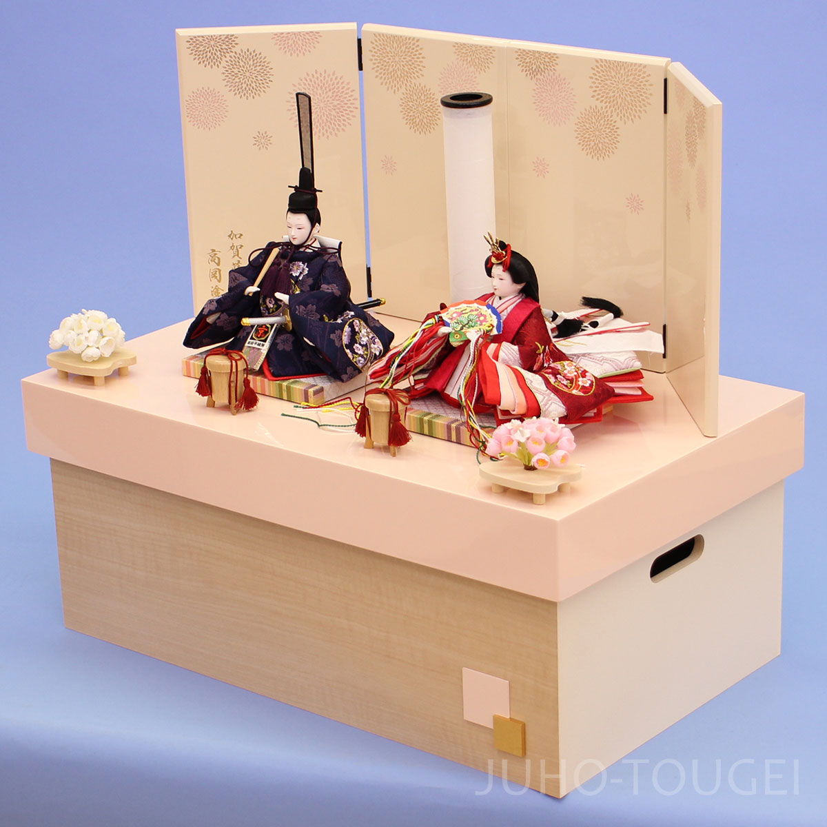 小芥子花丸刺繍親王　花萌え　横から