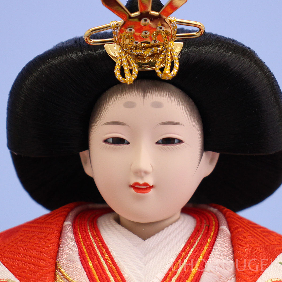 雛人形収納飾り 幅80cm三五二人 雪輪桜薄型（お人形と雪洞が変更になり