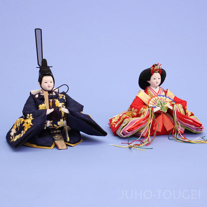 小芥子紺赤刺繍親王　イメージ