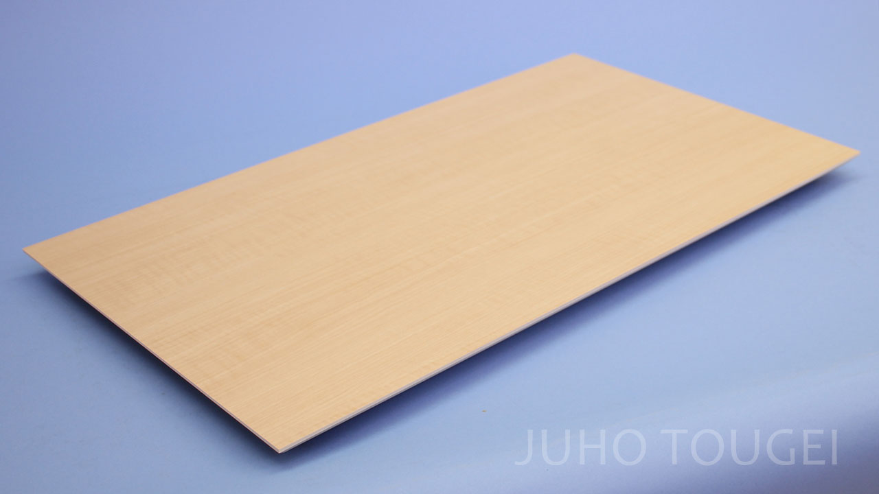 クレールメープル皿型台　斜めから