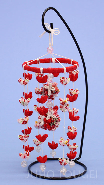 縮緬つるし飾り赤