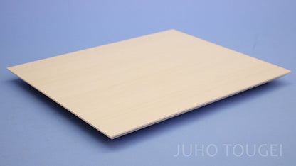 皿型台ヒッコリーホワイト　斜めから