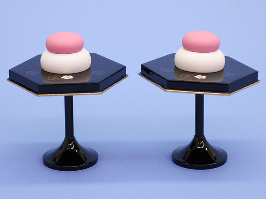 雛道具高坏 桜六方（木製）