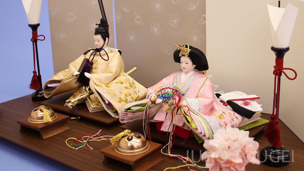 雛人形平飾り 京十二番21205-PCG　オディール　ズーム