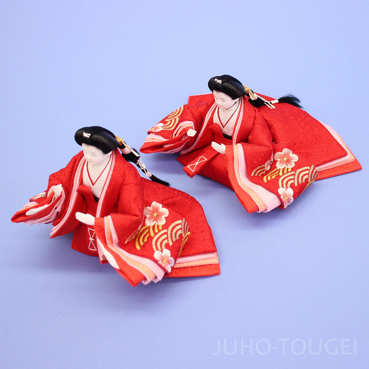 柳三寸金襴刺繍赤　ズーム