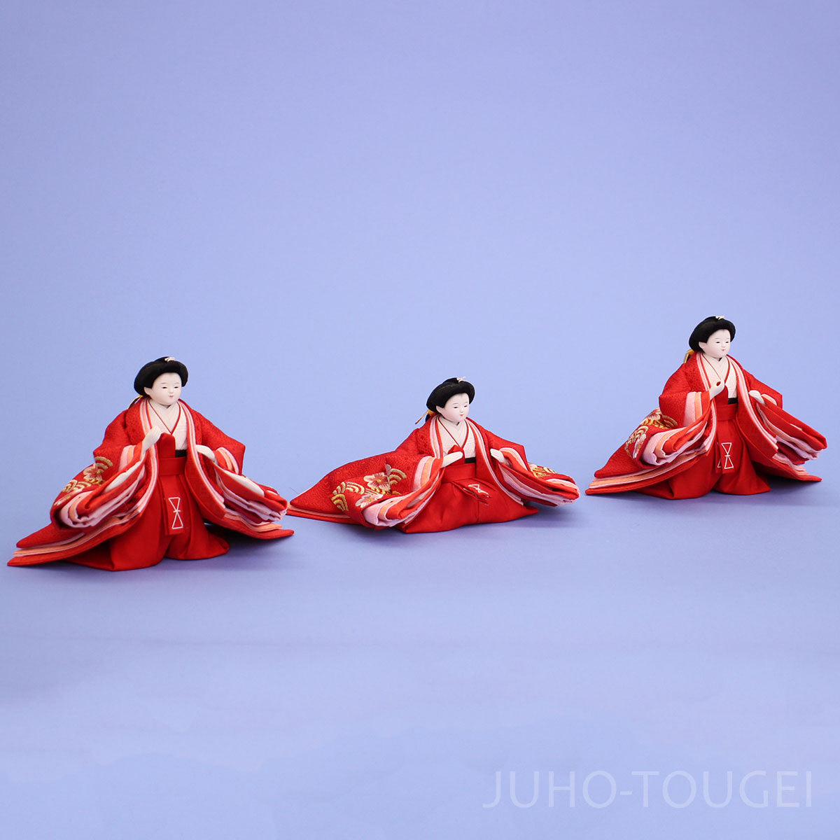 柳三寸金襴刺繍赤　イメージ