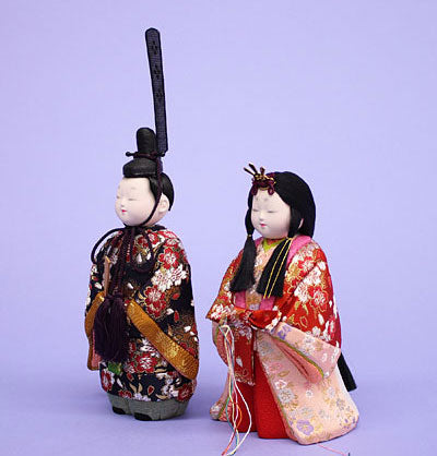 Poupée Hina en bois, dans un coffret, Koukyu (petite) par Juho