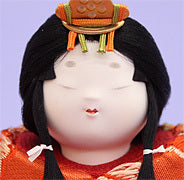 Kimekomi Tachi-bina Dolls "Yume" with paulownia wooden box.