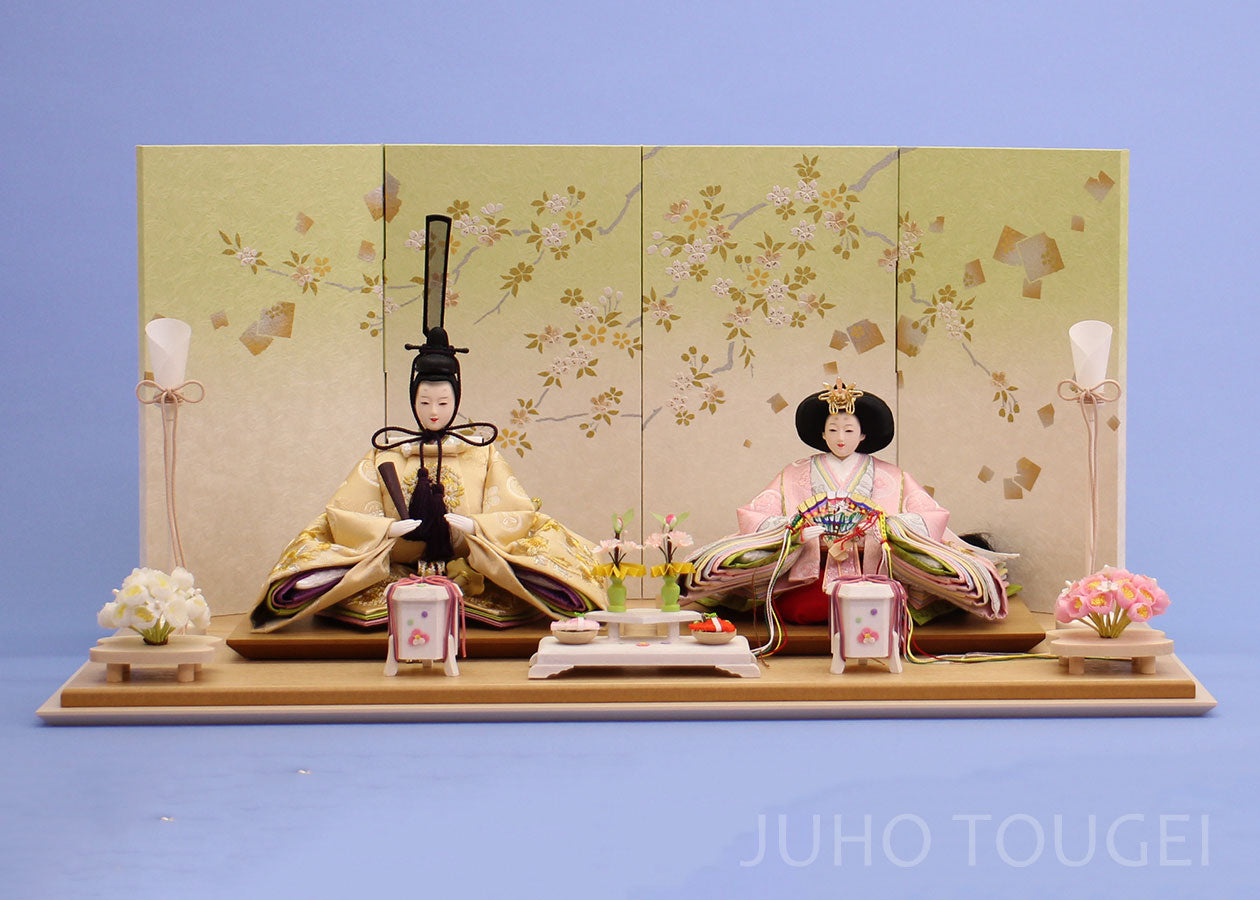 雛人形親王飾り 平飾りの販売 – 寿鳳人形の東芸