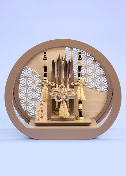 丸型破魔弓　陸　アクリルケース飾り