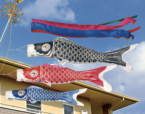 Koinobori famiry 1.2m complete set Yuki