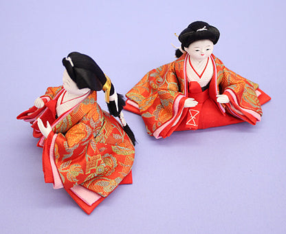 三人官女1 正絹柳三寸　ズーム