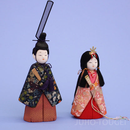 木目込み立雛単品 春のいぶき立雛　完成品