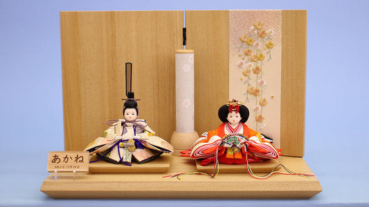 Flat Hina Doll Display Width 40㎝ #11130 Mamebina asahi