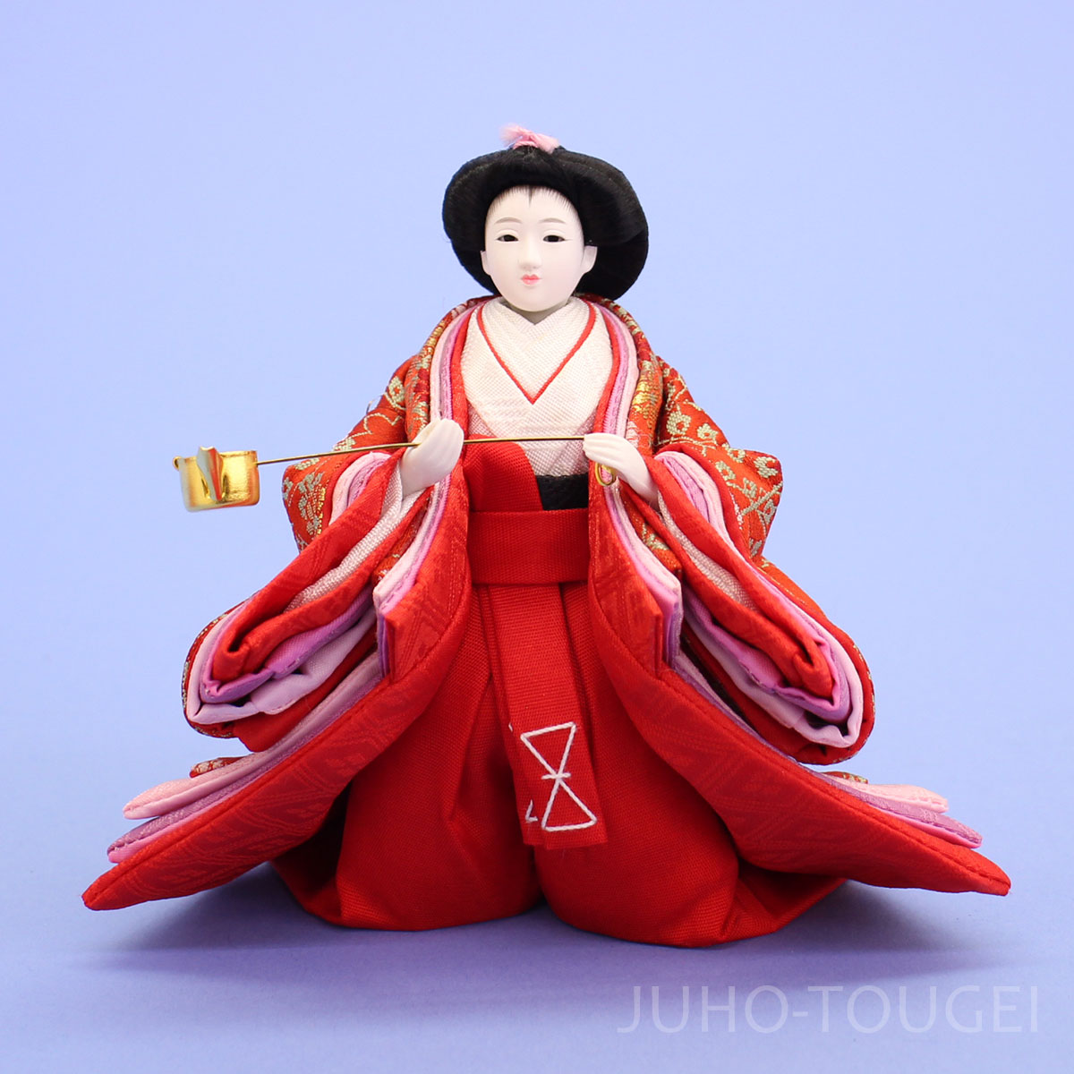 三人官女とお道具類　雛人形ひな祭り用 雛人形の持ち物、小道具 三人官女 ①柳小道具セット – 寿鳳人形の東芸