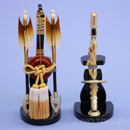 五月人形用付属品、弓太刀セット単品販売  7号 日光