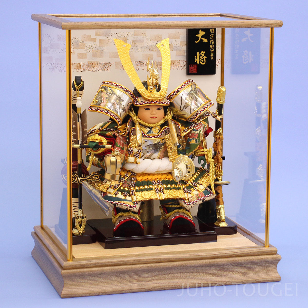 5号彫金子供大将ケース飾り　イメージ