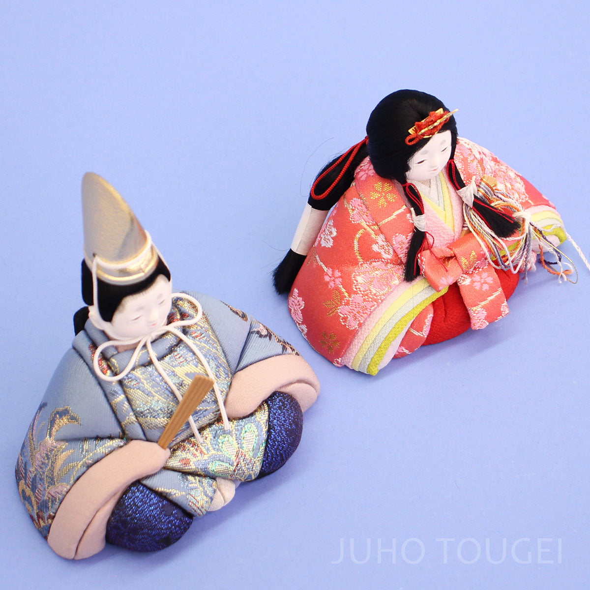 木目込み雛人形　単品 No130 春日雛 横から