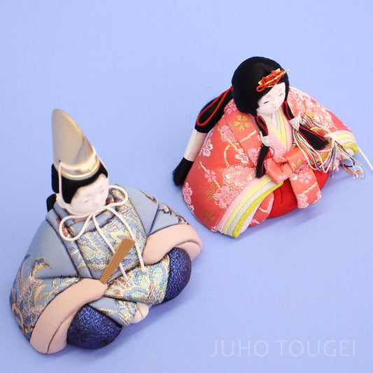 木目込み雛人形　単品 No130 春日雛 横から