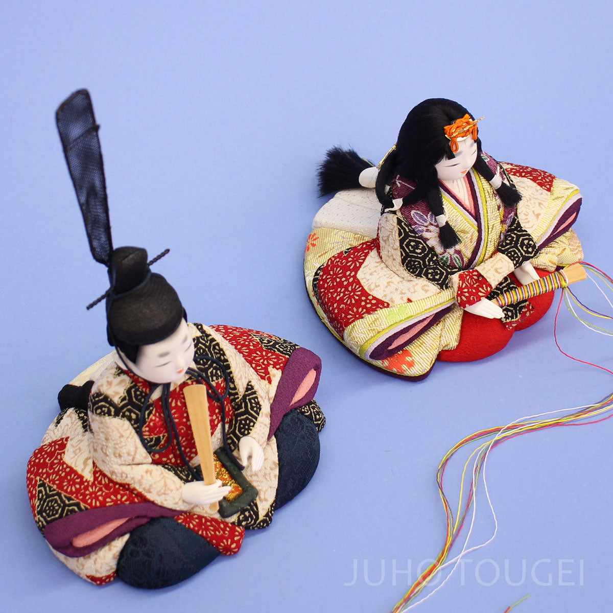 木目込み雛人形単品 春光親王 上から